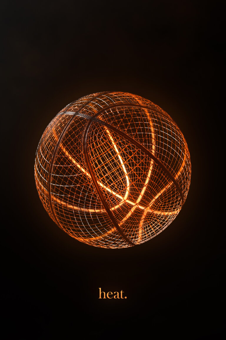 Wireframe Basketball Heat